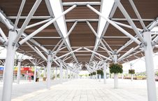 Roof Structure Of The Station Stock Image