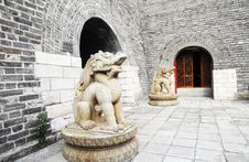 Dragon Statue In The Castle Stock Photos Dragon Statue In The Castle Stock Photos