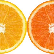 Coloured Orange Slince Stock Image Coloured Orange Slince Stock Image