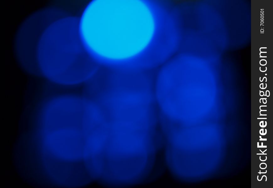 Blue abstract with white rounds