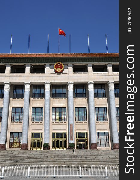 Splendid building , modern buildig, great hall of peoples republic of china