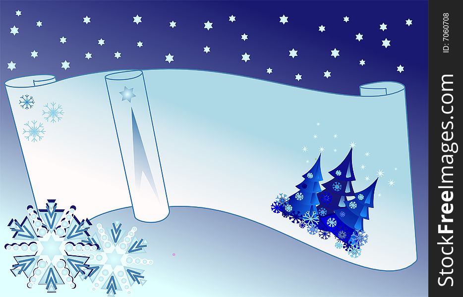 This blue/white illustration / design has decorative snowflakes and trees and lots of stars. Can be used as a christmas background / card too. This blue/white illustration / design has decorative snowflakes and trees and lots of stars. Can be used as a christmas background / card too.
