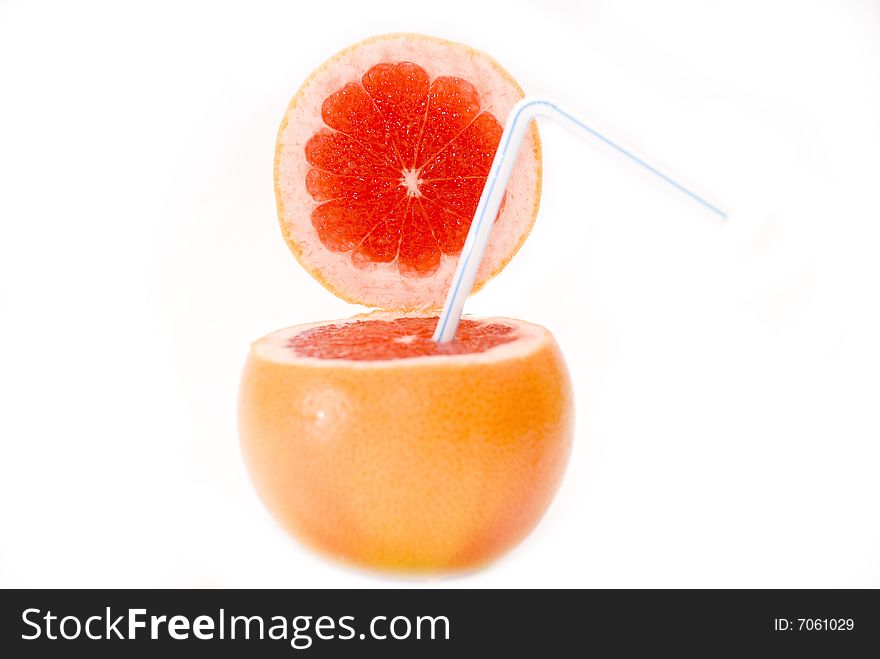 Citrus Fruit - red juicy grapefruit. Citrus Fruit - red juicy grapefruit