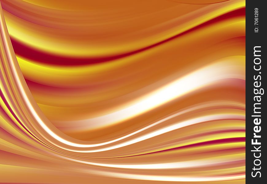 Orange waves movement effect dynamic. Orange waves movement effect dynamic