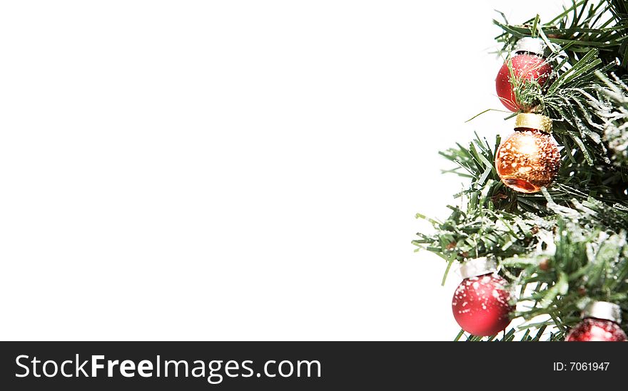 Christmas tree isolated on white background