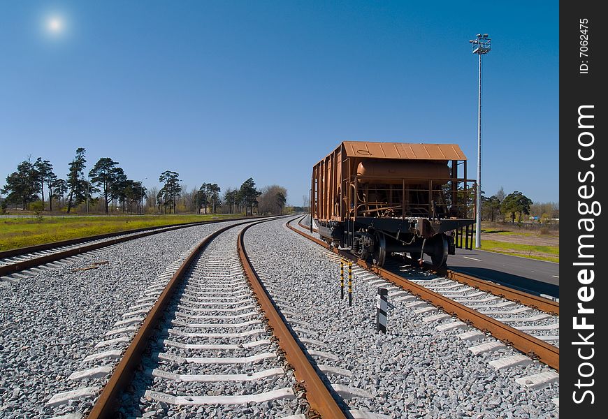 Lost somebody waggon at railway. Lost somebody waggon at railway