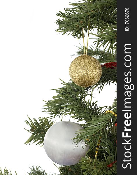 Christmas decoration isolated on a white background