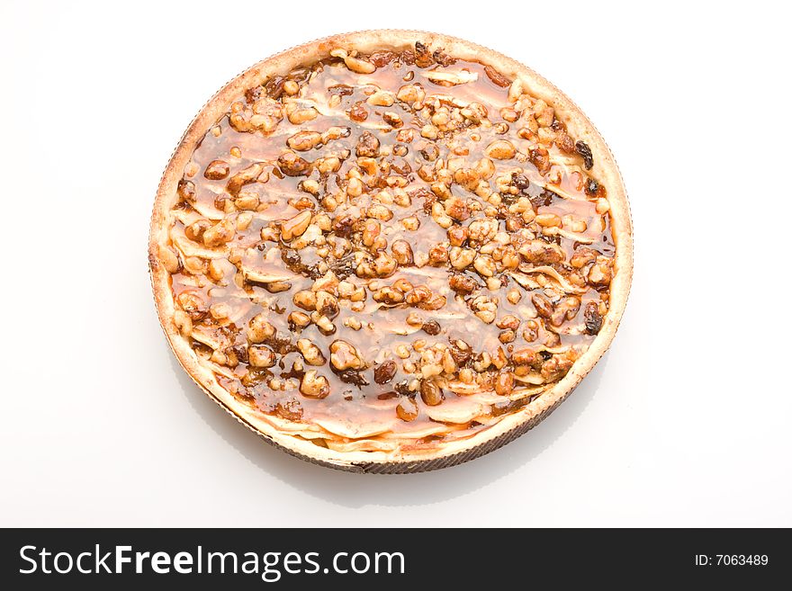 Sweet pie with different nuts. Sweet pie with different nuts.