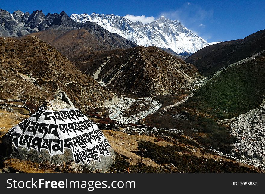 Himalaya journey the world highest marathon trace. Himalaya journey the world highest marathon trace
