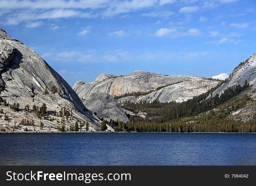 Tenaya Lake in Yosemite National Park. Tenaya Lake in Yosemite National Park