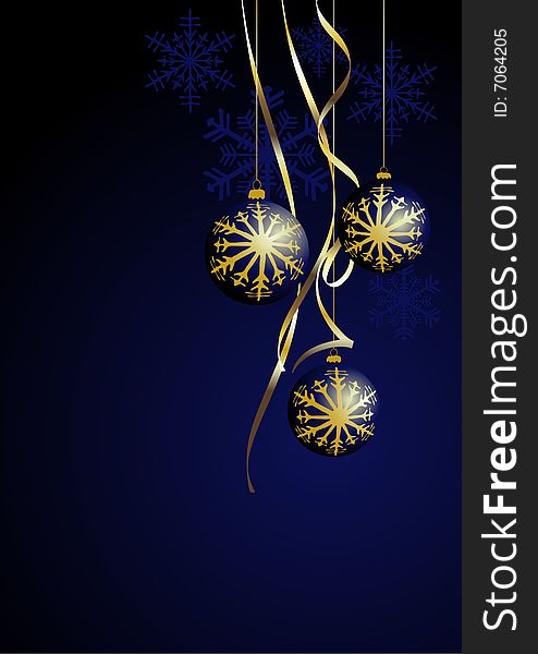 Christmas background, 2d colourful illustration
