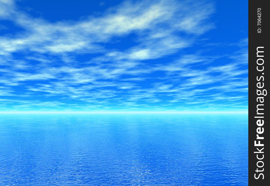 Sea  in the sky background. Sea  in the sky background