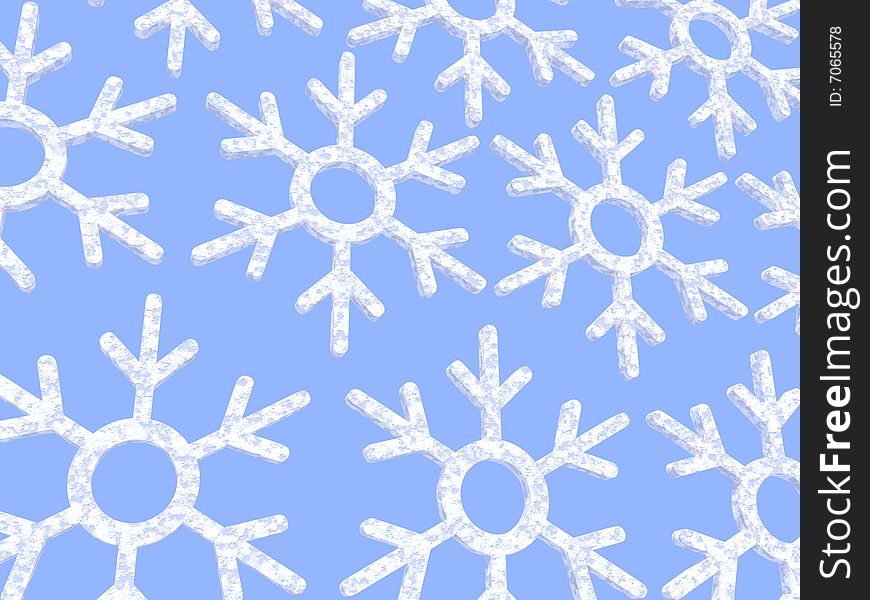 Snowflakes isolated in christmas background. Snowflakes isolated in christmas background