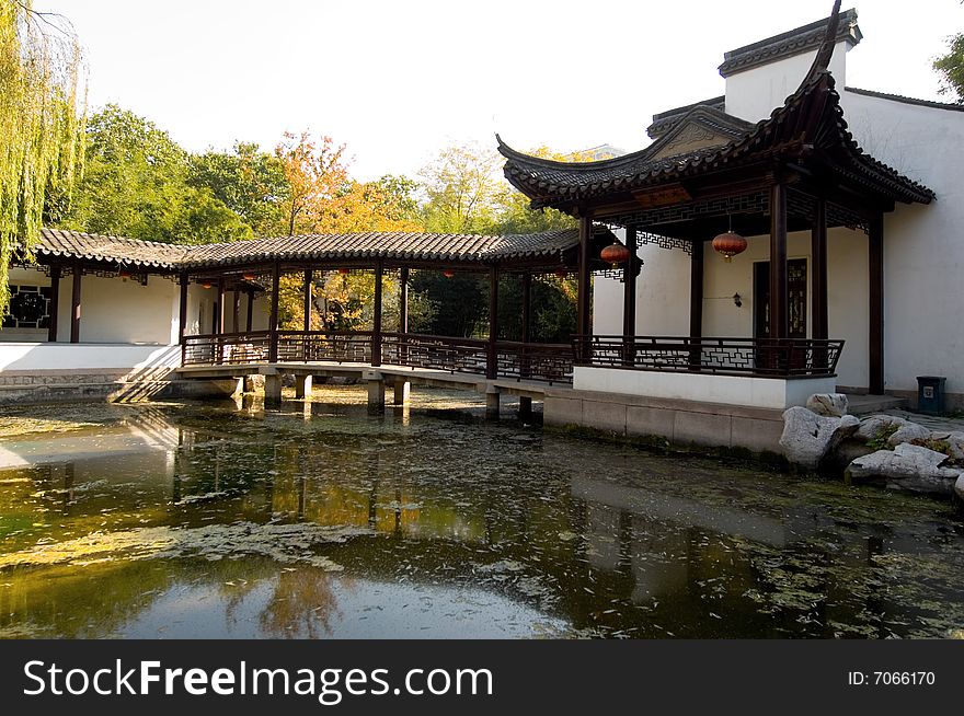 Court in park,beijing China.