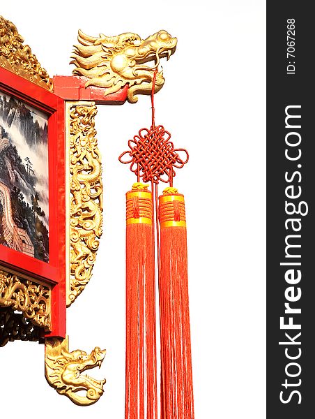 Chinese dragon statue, decorations with dragon figure. Chinese dragon statue, decorations with dragon figure
