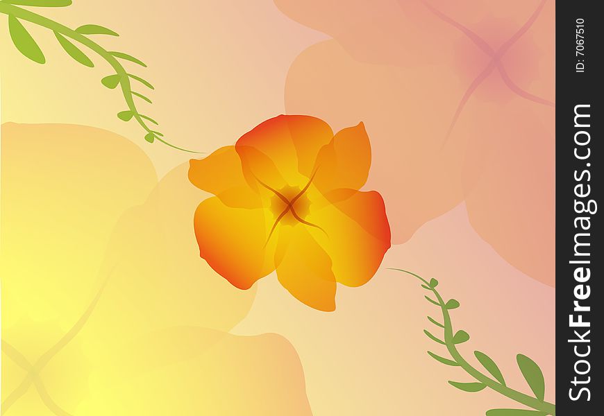 Nice flower background with twine. Nice flower background with twine