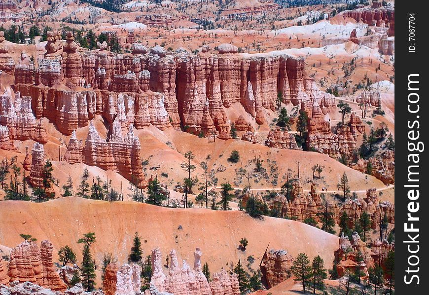 Inside Bryce Canyon National Park.