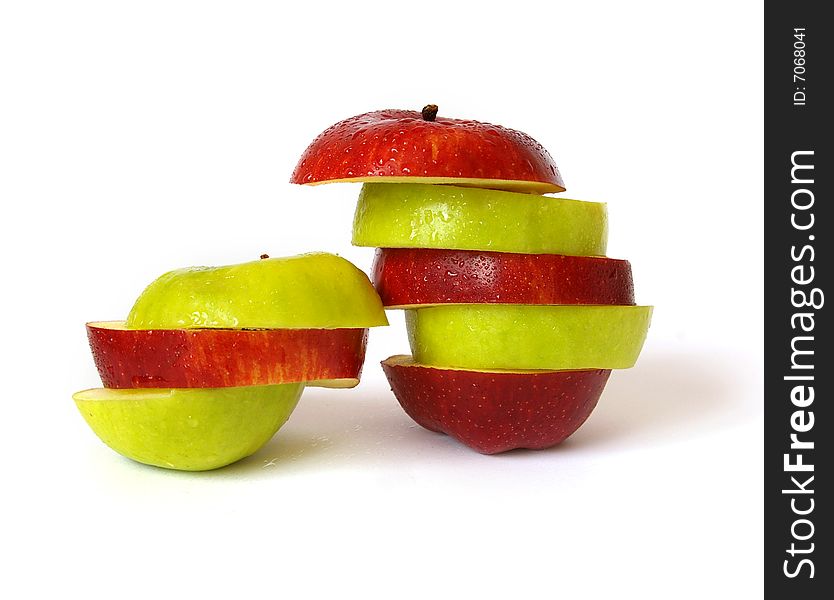 Mixed Apples Isolated
