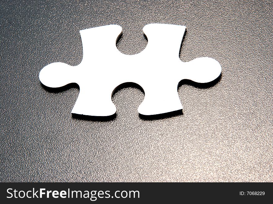 Close up shot of a  puzzle piece