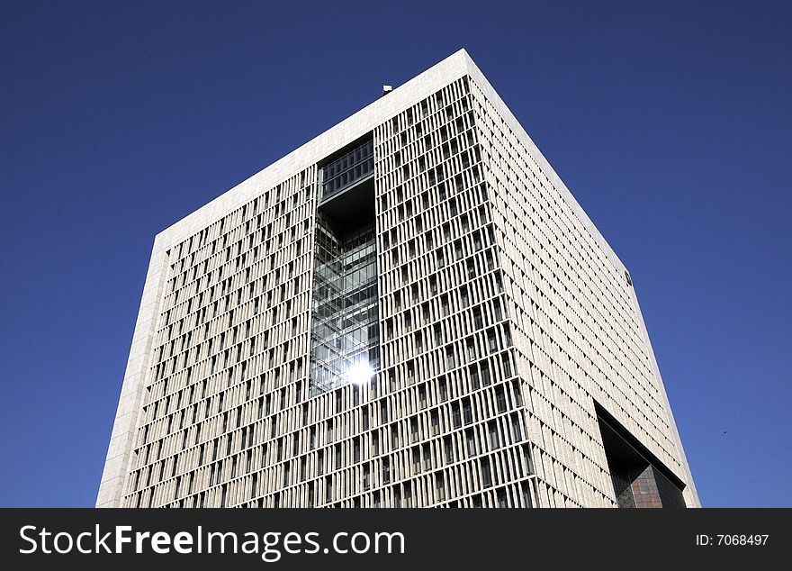 Modern building structure,office building with blue sky