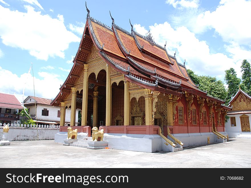 A beautifull temple in luang prabang