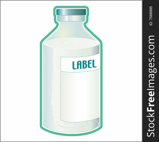 An illustration of a syrup bottle on white isolated background. An illustration of a syrup bottle on white isolated background.