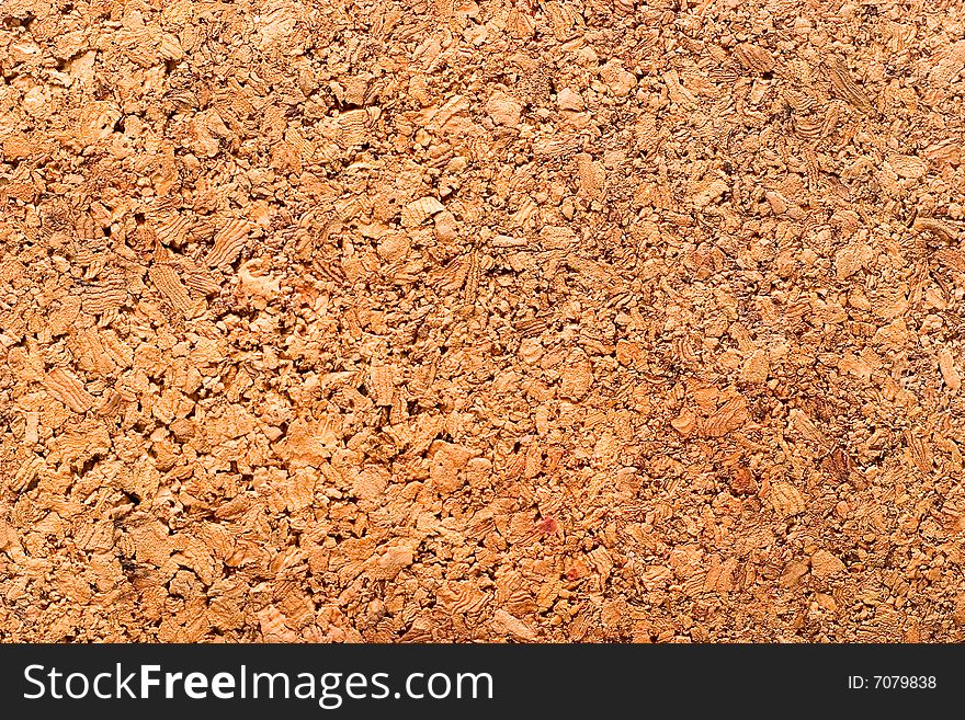 Cork background. Natural materials with interesting textures.
