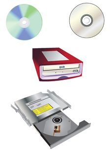 CD-DVD Collection Set Royalty Free Stock Photo CD-DVD Collection Set Royalty Free Stock Photo