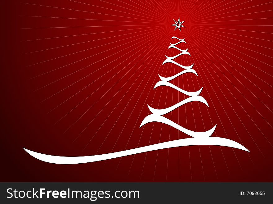 Vector illustration of Christmas Tree