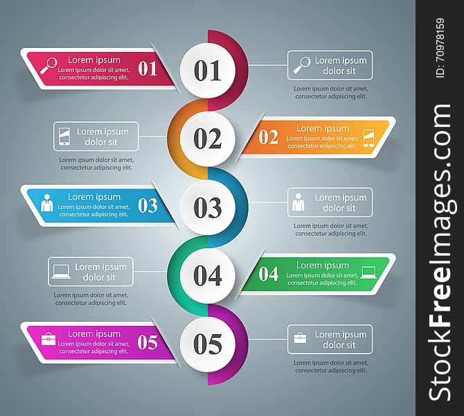 Business Infographics origami style Vector illustration. Business Infographics origami style Vector illustration.