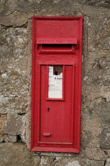 English Victorian Post Box Stock Image