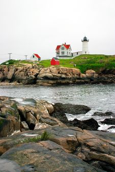 Cape Neddick Lighthouse, Maine Stock Photo Cape Neddick Lighthouse, Maine Stock Photo