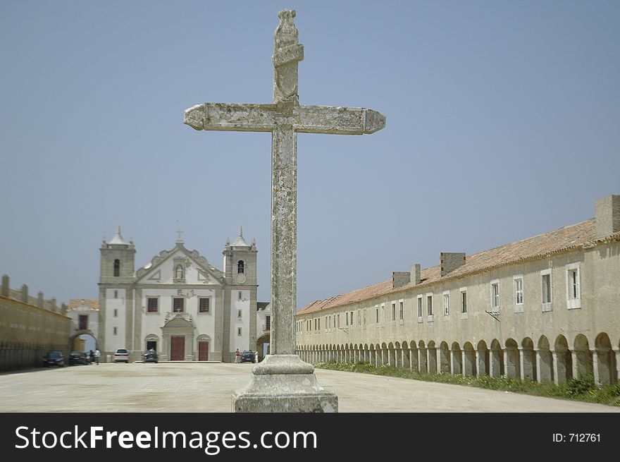 Espichel Cape Monastery and church, Sesimbra village, southern Portugal,E.U. Espichel Cape Monastery and church, Sesimbra village, southern Portugal,E.U.