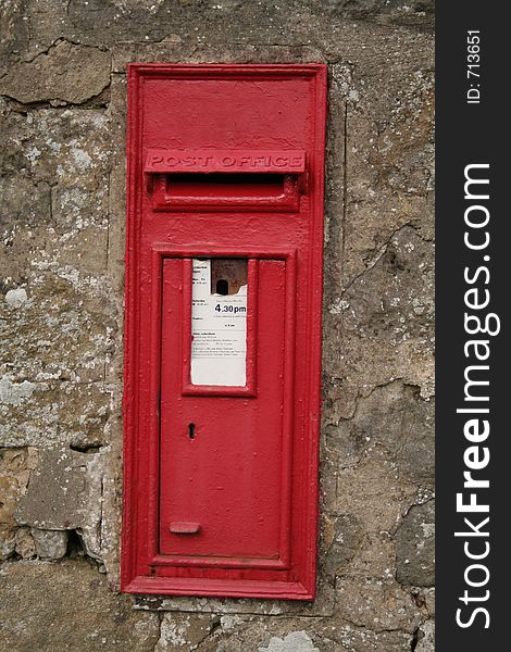 English Victorian Post Box