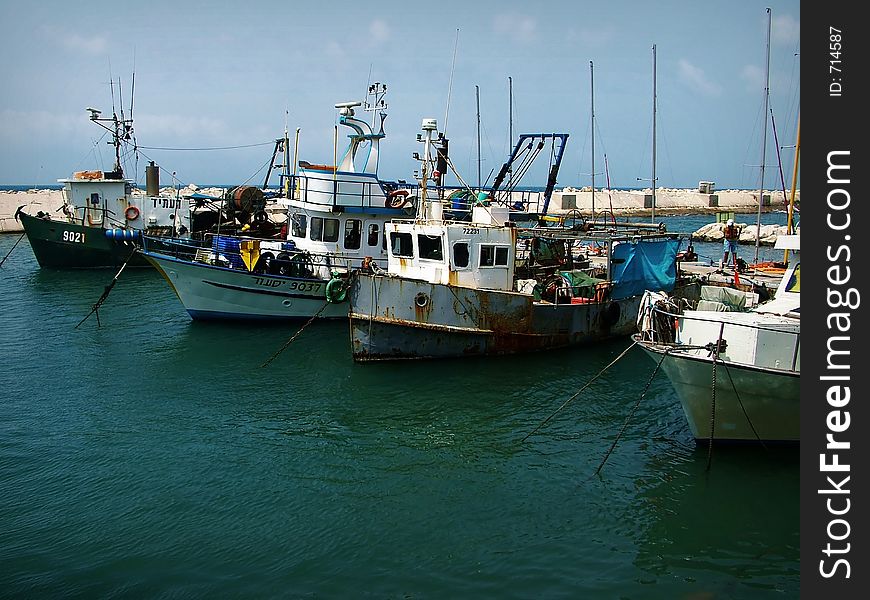 Fishing Trawlers, jaffa , israel