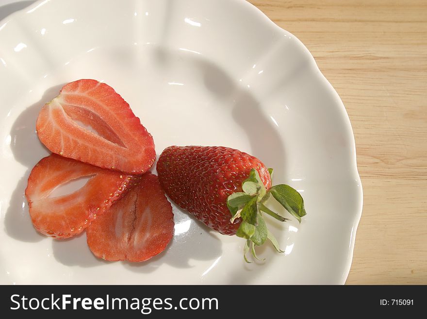 Fresh strawberry dessert