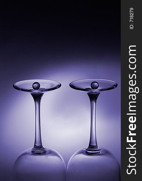 Objects - Blue Glassware