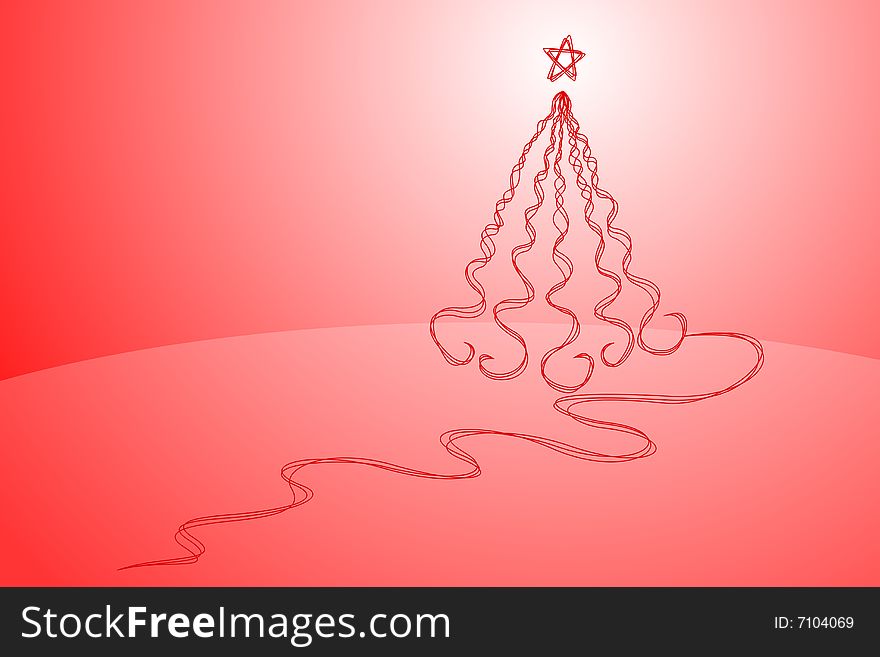 Vector illustration of Christmas Tree