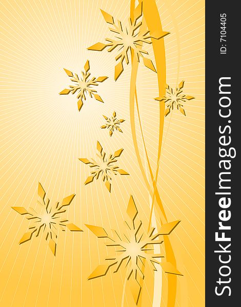 Vector illustration of Snowflake Decoration