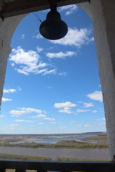 View From Bell Tower On The River Royalty Free Stock Photography View From Bell Tower On The River Royalty Free Stock Photography