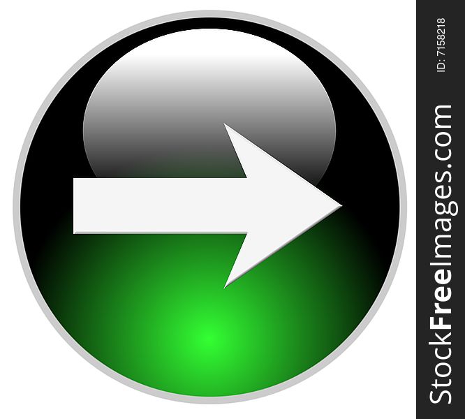 3d green icon symbol - web design graphics. 3d green icon symbol - web design graphics