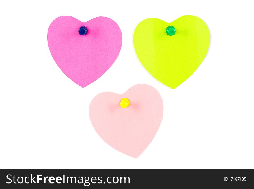 Three stickers isolated on the white background. Three stickers isolated on the white background