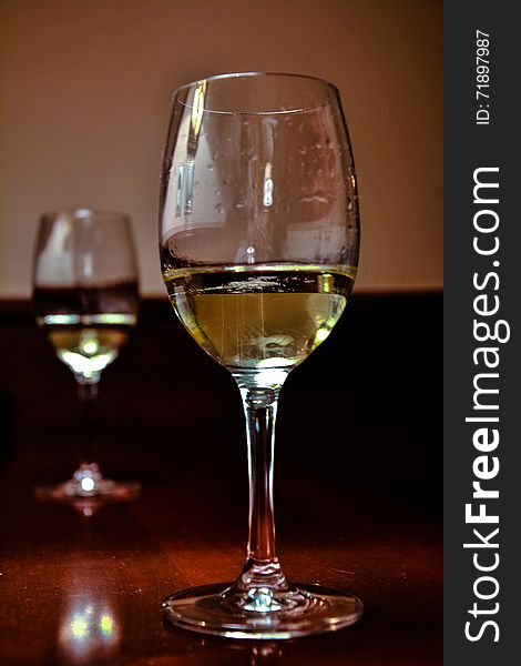 Glass of white wine