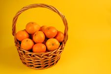 Basket Of Oranges Royalty Free Stock Photo Basket Of Oranges Royalty Free Stock Photo