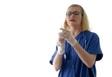 Nurse Preparing Syringe Ver2 Stock Images Nurse Preparing Syringe Ver2 Stock Images
