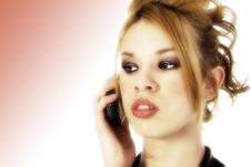 Beautiful Hispanic Woman On Cellphone Stock Photography Beautiful Hispanic Woman On Cellphone Stock Photography