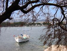 Boat In Porto Colom Stock Photography Boat In Porto Colom Stock Photography