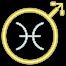 Zodiac Pisces 004 Stock Image