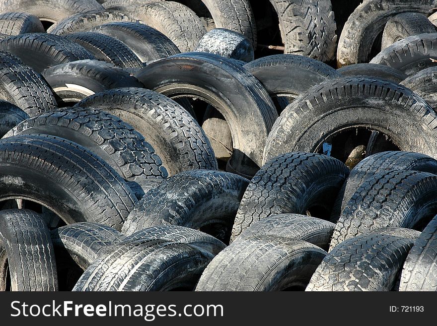 Tires close-up