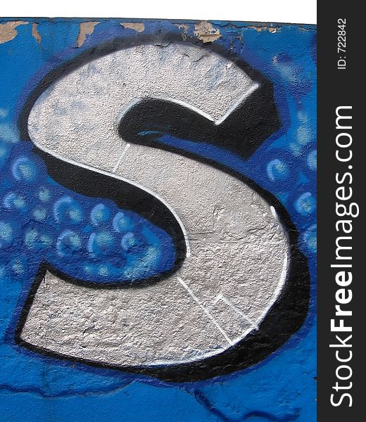 Letter S,graffiti